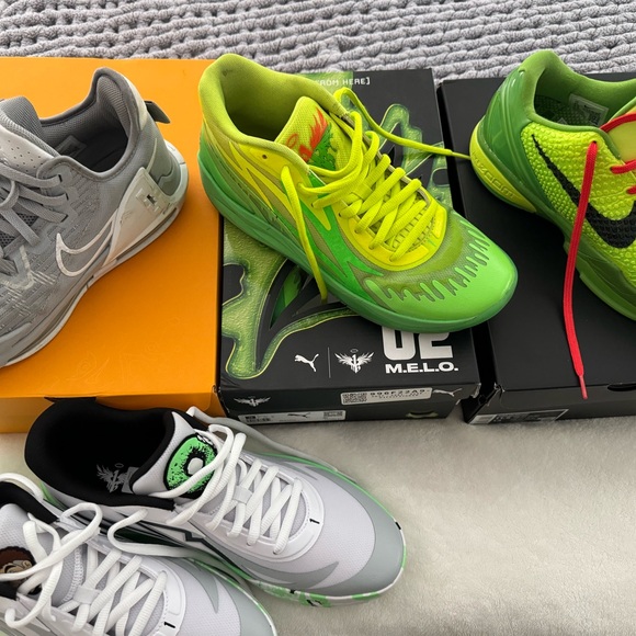 4 pairs basketball shoes different sizes 2 new 2 used - Picture 4 of 6